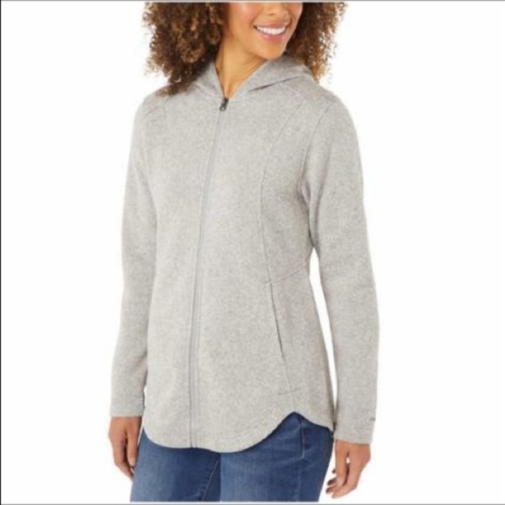 Eddie Bauer Ladies' Full Zip Jacket, Gray Heather (size : S, M, L) - Picture 2 of 6